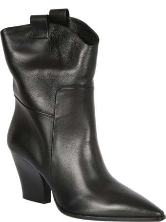 Santoni Black Boots