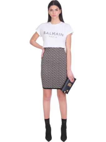 Balmain T-shirt In White Cotton