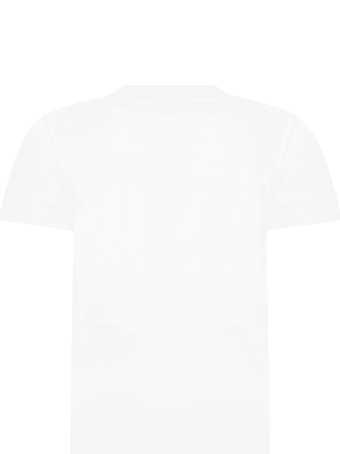 Givenchy White T-shirt For Kids With Logo
