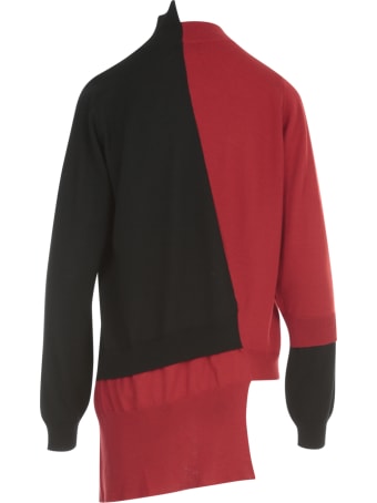 Y's Layering Taste Diagonal Cd Sweater