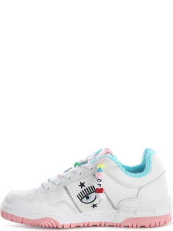 Chiara Ferragni Sneakers White-pink Beads