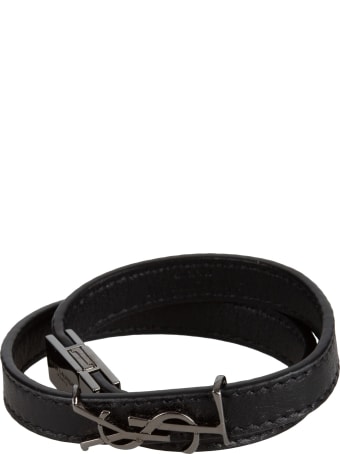 Saint Laurent Logo Plaque Bracelet