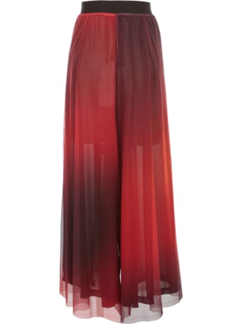 Maria Calderara Pants Sensational Printed Tulle Georgette