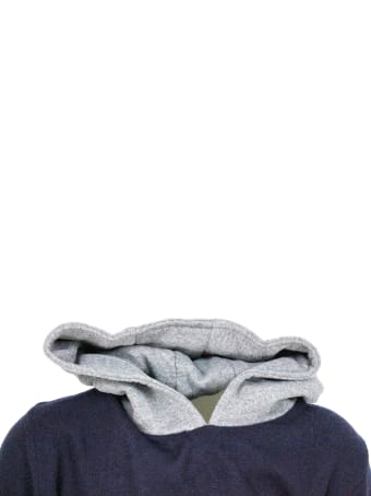 Liu-Jo Crewneck Sweater With Hood In Fleece-like Wool