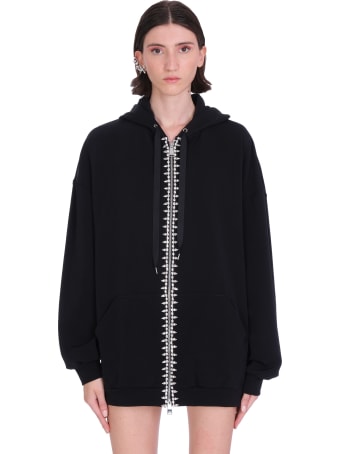 AREA Sweatshirt In Black Polyamide