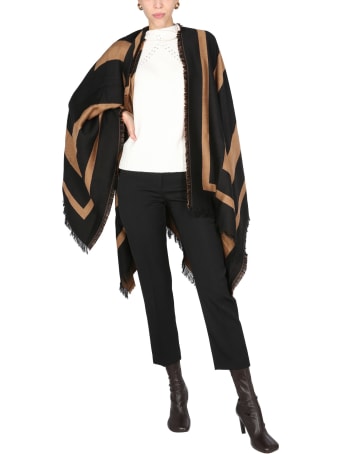 Anna Molinari Cape With Geometric Pattern