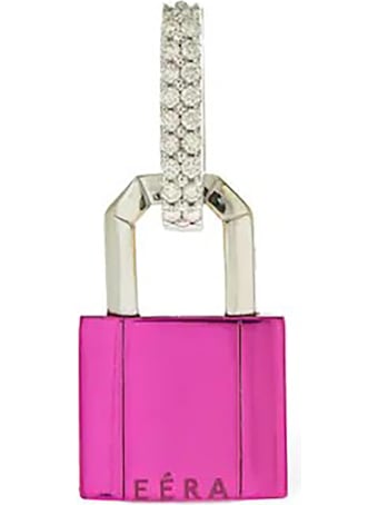 EÉRA Lock Single Earring In 18k Gold And Diamond