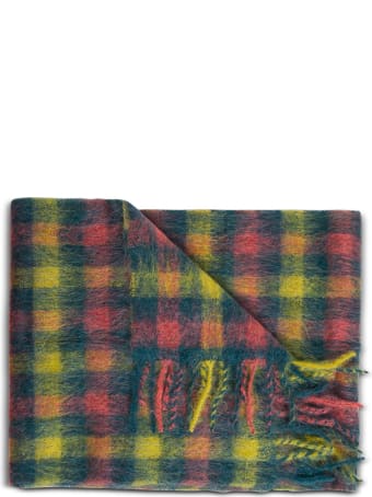 Andersson Bell Multicolor Wool Blend Check Scarf