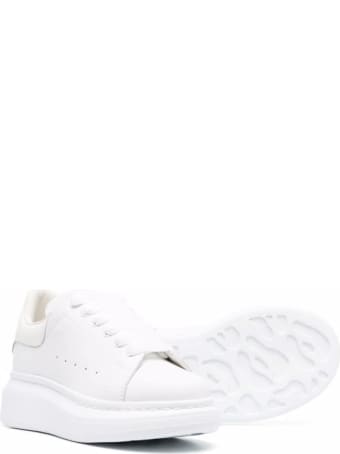 Alexander McQueen White Leather Oversize Sneakers