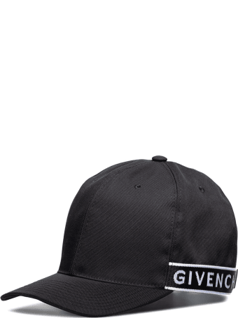 Givenchy Man Black Baseball Cap With Givenchy 4g Stripe