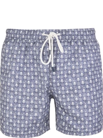 Fedeli Grey And White Pirate Madeira Man Swimsuit