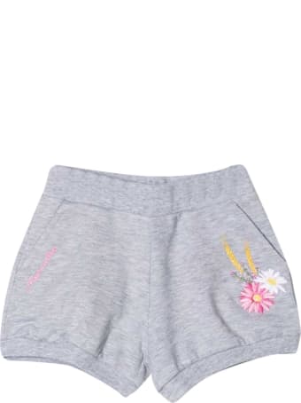 Monnalisa Grey Shorts With Application