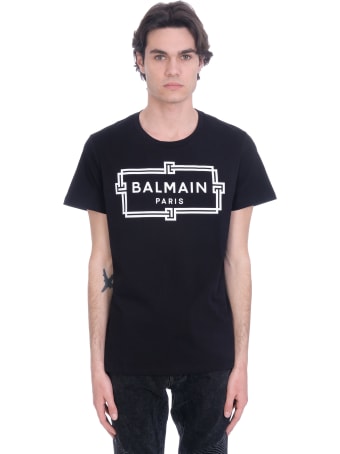Balmain T-shirt In Black Cotton