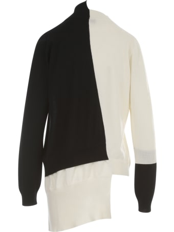 Y's Layering Taste Diagonal Cd Sweater