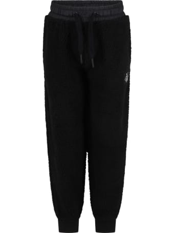 Calvin Klein Black Sweatpants For Kids With White Logo