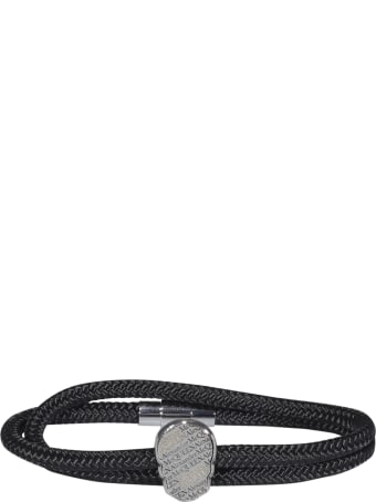 Alexander McQueen Skull Tag Double Wrap Bracelet