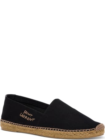 Saint Laurent Canvas Espadrilles With Side Logo
