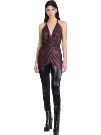 Rick Owens Lilies Leggins In Black Cotton