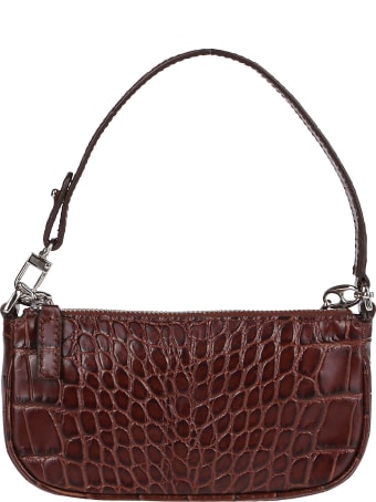 BY FAR Nutella Leather Mini Rachel Bag