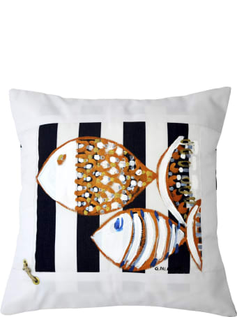 Le Botteghe su Gologone Acrylic Hand Painted Outdoor Cushion 50x50 cm