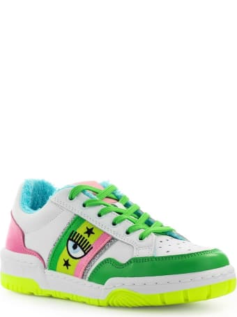 Chiara Ferragni Cf1 White Green Pink Sneaker