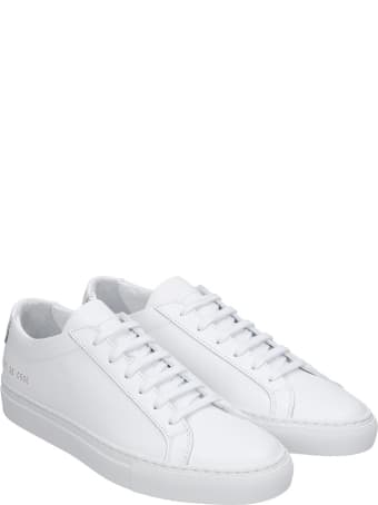 Common Projects Achille Sneakers In White Leather