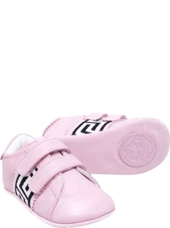 Versace Young Newborn Pink Shoes