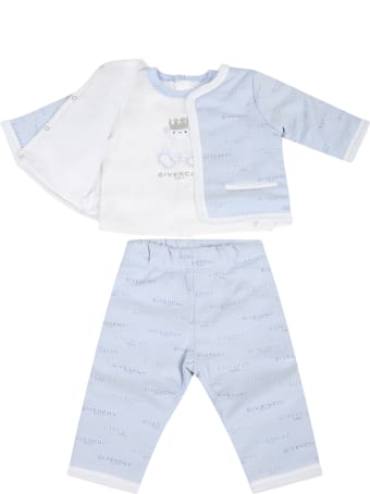Givenchy Light Blue Tracksuit For Baby Boy