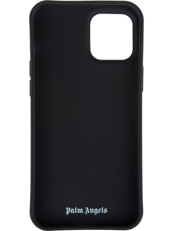 Palm Angels Black Iphone 12 Pro Max Case With Palms And Stars