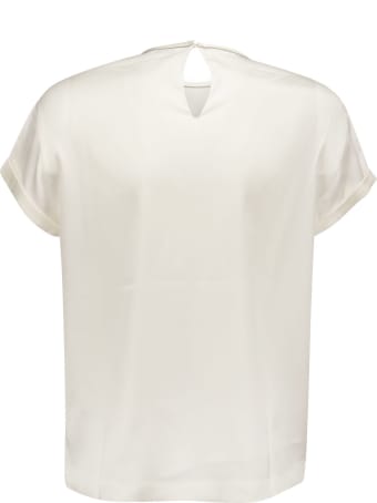 Brunello Cucinelli Stretch Silk Satin Top