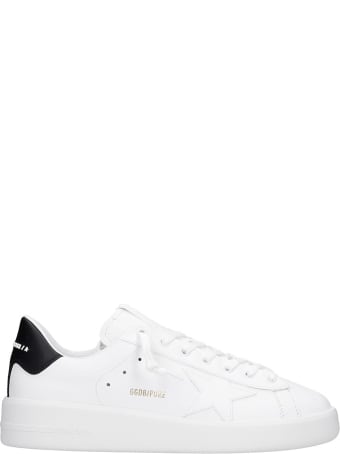 Golden Goose Pure Star Sneakers In White Leather