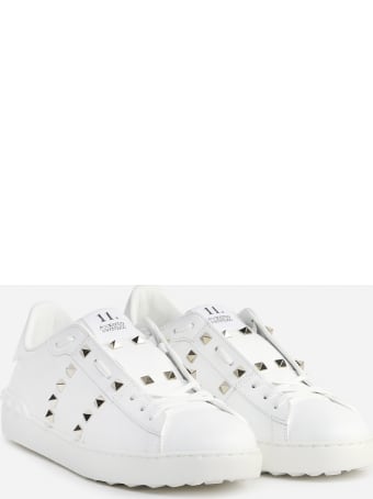 Valentino Garavani Rockstud Untitled Sneakers In Leather