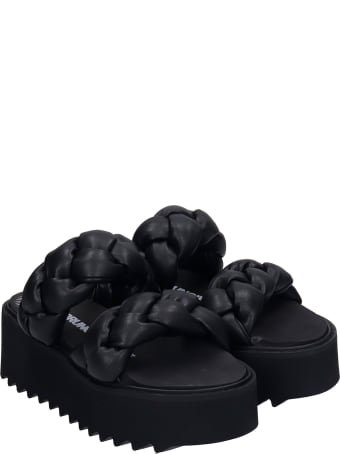 Bruno Bordese Rose Sandals In Black Leather