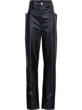 Isabel Marant Étoile Tessini Black Leatheret Pants