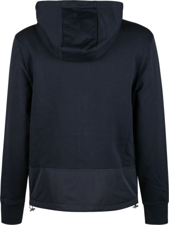 Moncler Logo Print Zipped Hoodie