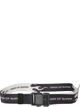Vision of Super Flame Logo Print Belt