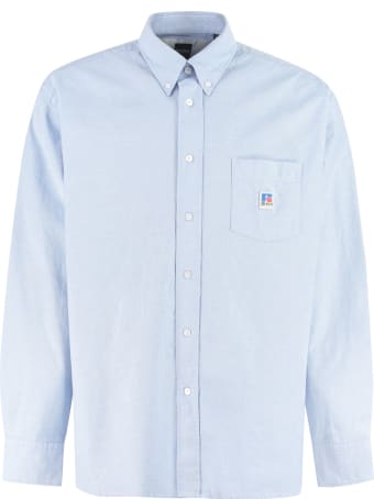 Russell Athletic Cotton Button-down Shirt - Boss X Russell Athletic