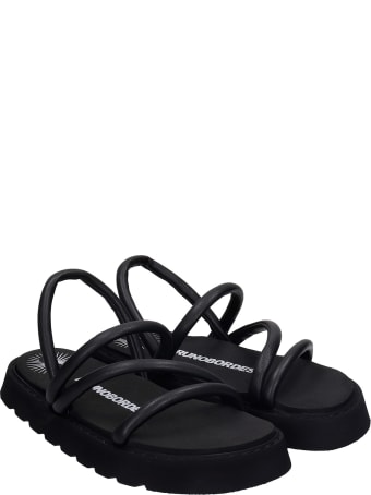 Bruno Bordese Gin Flats In Black Leather
