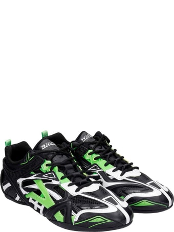 Balenciaga Closed Sneakers In Black Synthetic Fibers