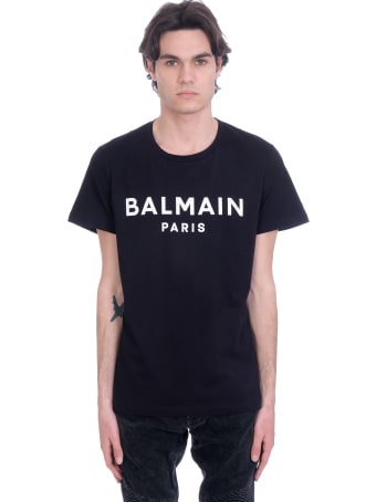Balmain T-shirt In Black Cotton