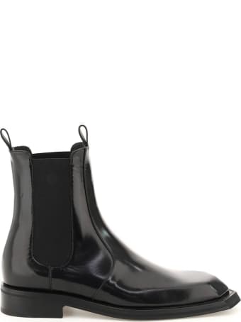 Martine Rose Brushed Leather Chelsea Boots