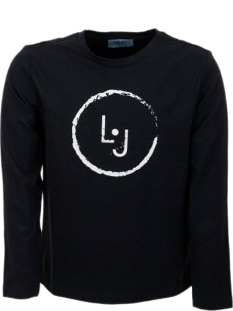 Liu-Jo Long-sleeved Crew Neck T-shirt With Logo Print