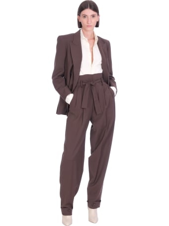 WANDERING Pants In Brown Wool