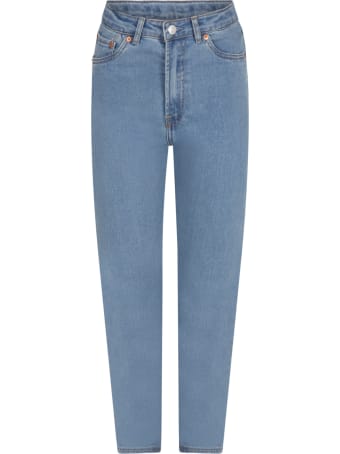 Levi's Light Blue ''ribcage'' Jeans For Girl