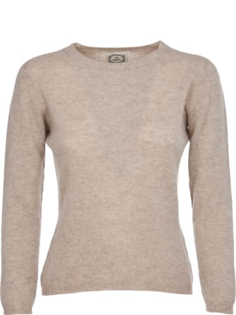 Pink Memories Beige Cashmere Sweater