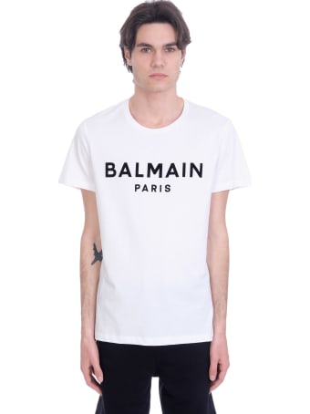 Balmain T-shirt In White Cotton
