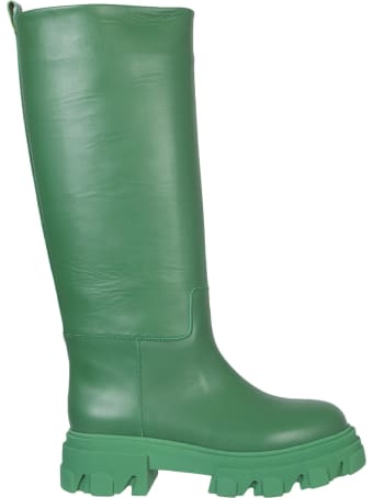 GIA BORGHINI Combat Leather Boots