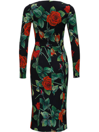 Dolce & Gabbana Roses Silk Dress