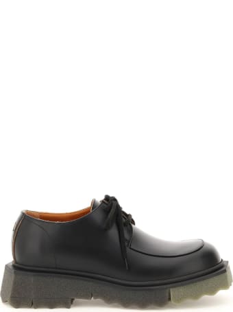 Off-White Sponge Sole Leather Laced Shoes
