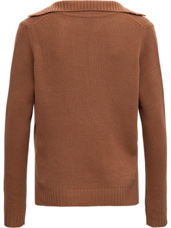 Allude Brown Cashmere Sweater